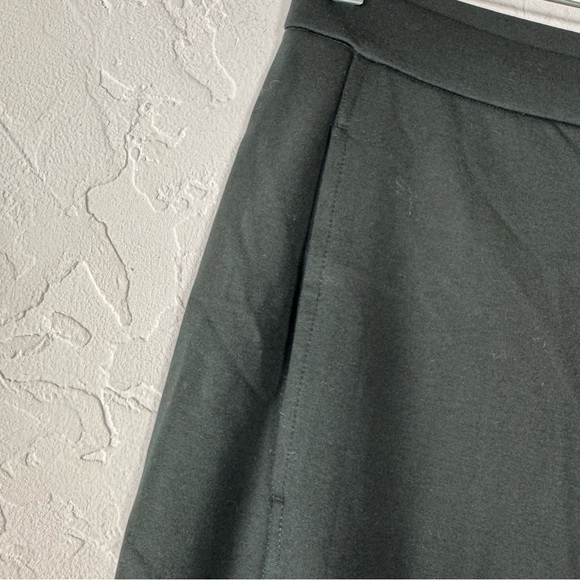 Eileen Fisher Pants Dress Trousers Washable Flex Ponte Knit Solid Black Wide Leg - Picture 3 of 8